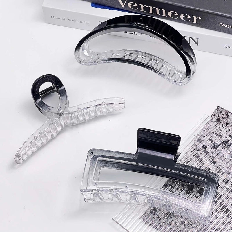 Women’s Basic Minimalist Geometric Square Plastic Hair Claws