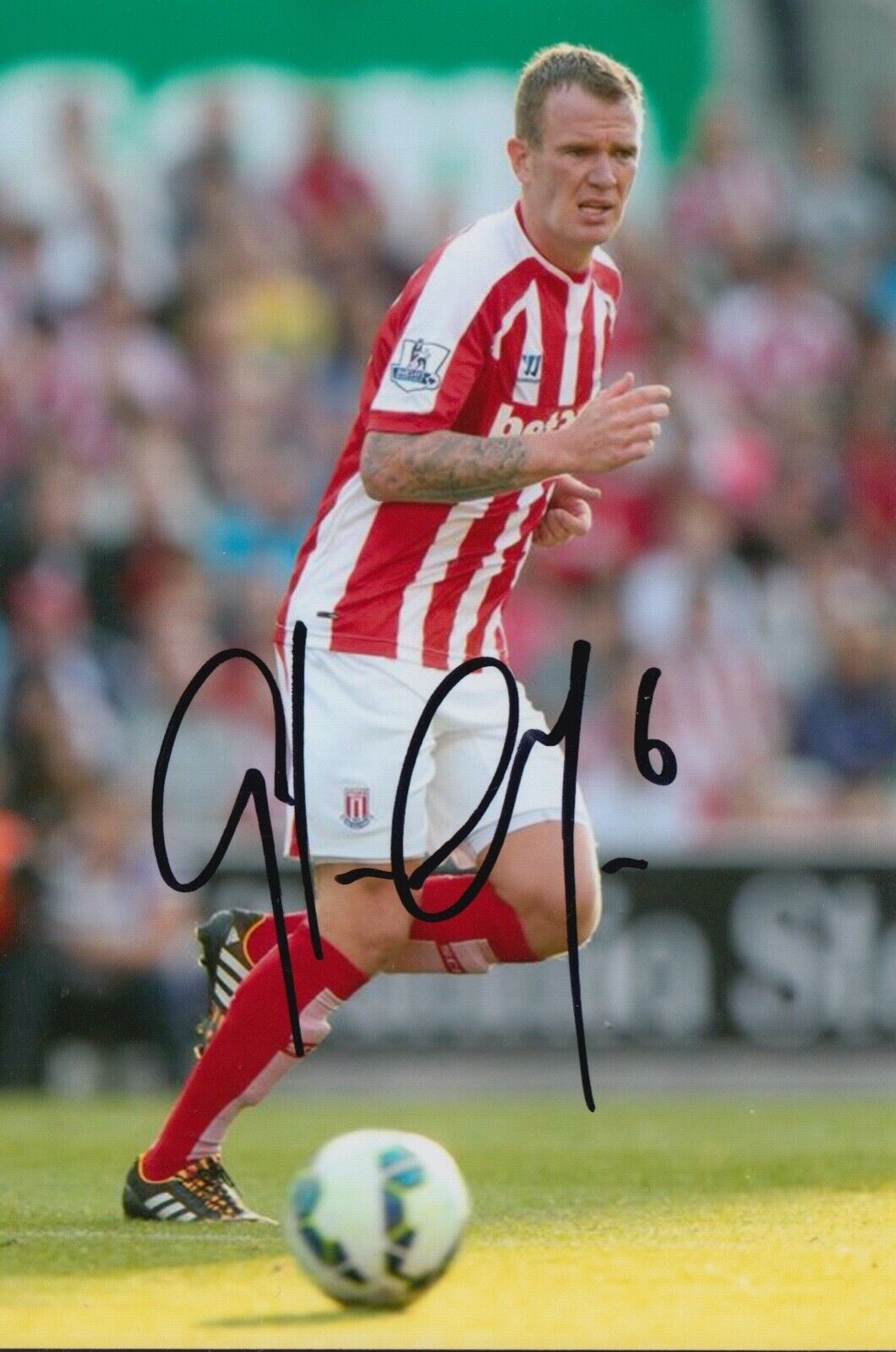 GLENN WHELAN HAND SIGNED 6X4 Photo Poster painting - FOOTBALL AUTOGRAPH - STOKE CITY.