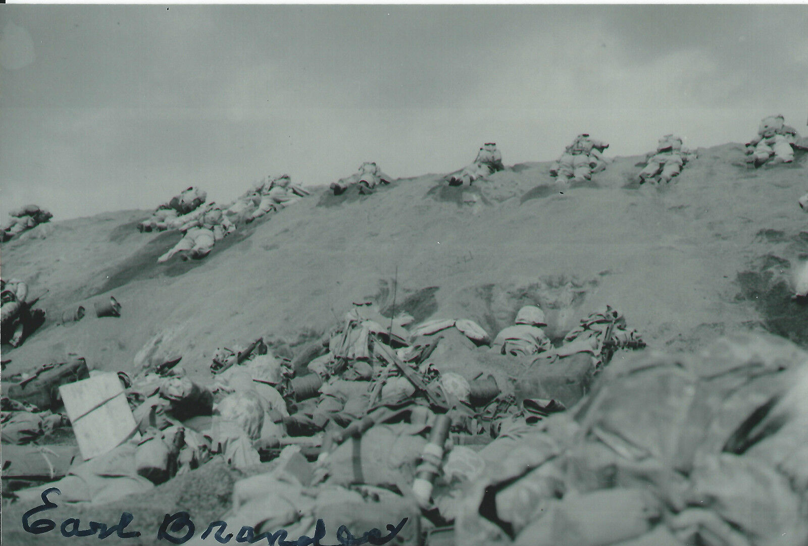 Earl Brandes 4x6 Signed Photo Poster painting World War 2 Pearl Harbor Guadalcanal Iwo Jima USMC