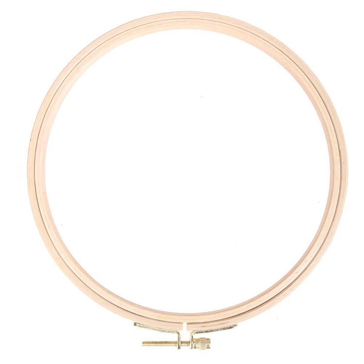 DIY Wooden Cross Stitch Frame Needlework Hoop Ring Embroidery Tool(21cm)