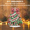Ice Cream Xmas Tree Special Shaped 2D Flat DIY Diamond Painting Ornament