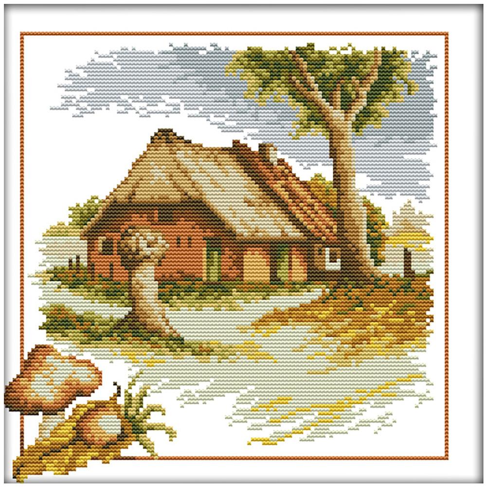 

Autumn - 14CT Stamped Cross Stitch - 31*31cm, 501 Original