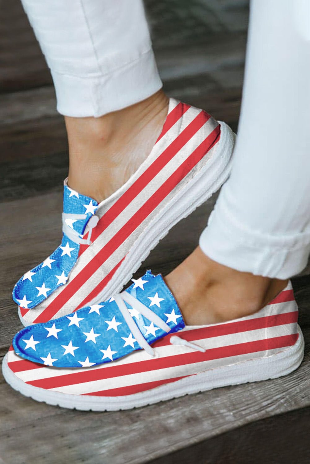 American Flag Slip-on Shoes Boat Shoes