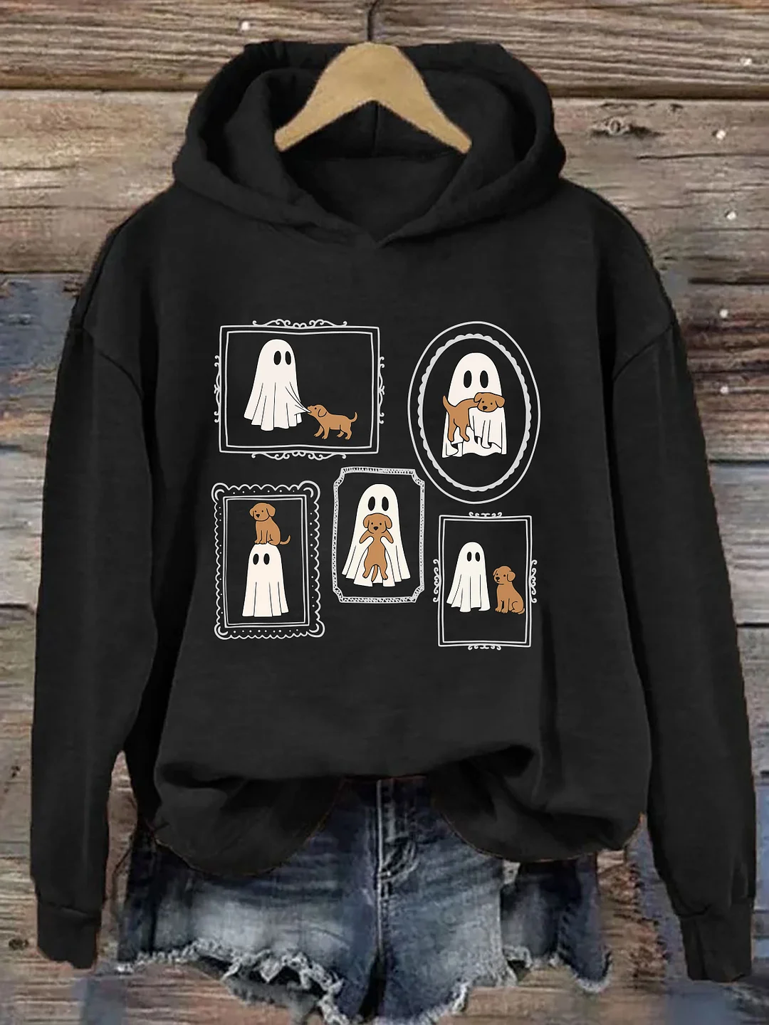 Ghosts And Dogs In Frames Hoodie