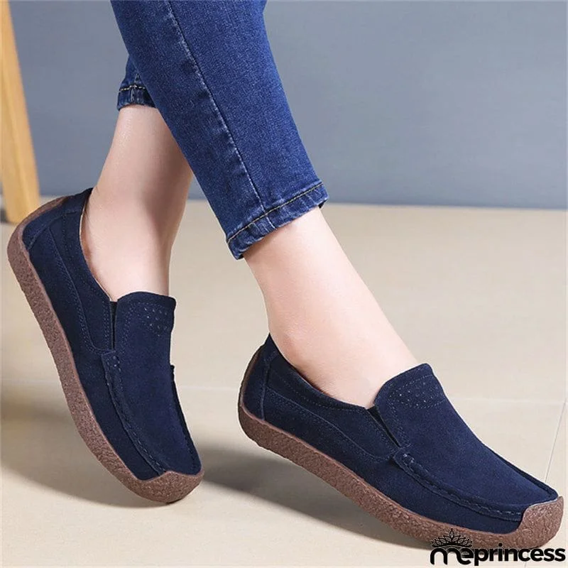 Vintage All Match Office Wear Flat Heels Loafers