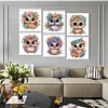 6Pack Owls-Crystal Rhinestone Diamond Painting(30x30cm)