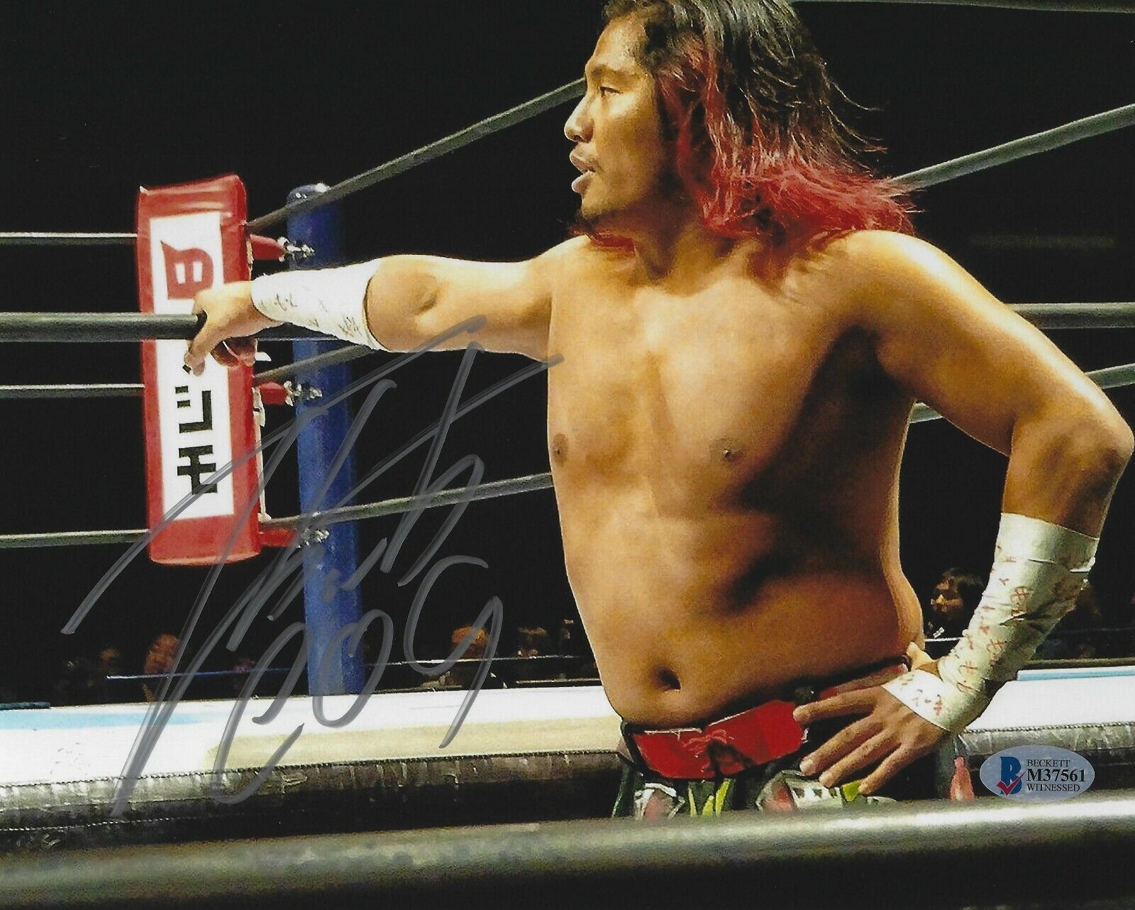 Hiromu Takahashi Signed 8x10 Photo Poster painting BAS COA New Japan Pro Wrestling Picture LIJ 8