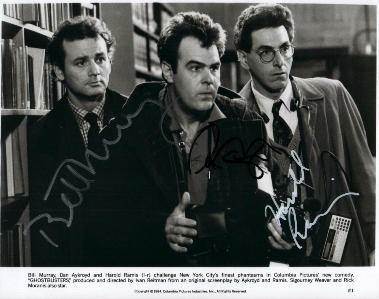 Bill Murray Dan Aykroyd Ramis autographed 8x10 signed Photo Poster painting Picture Pic and COA