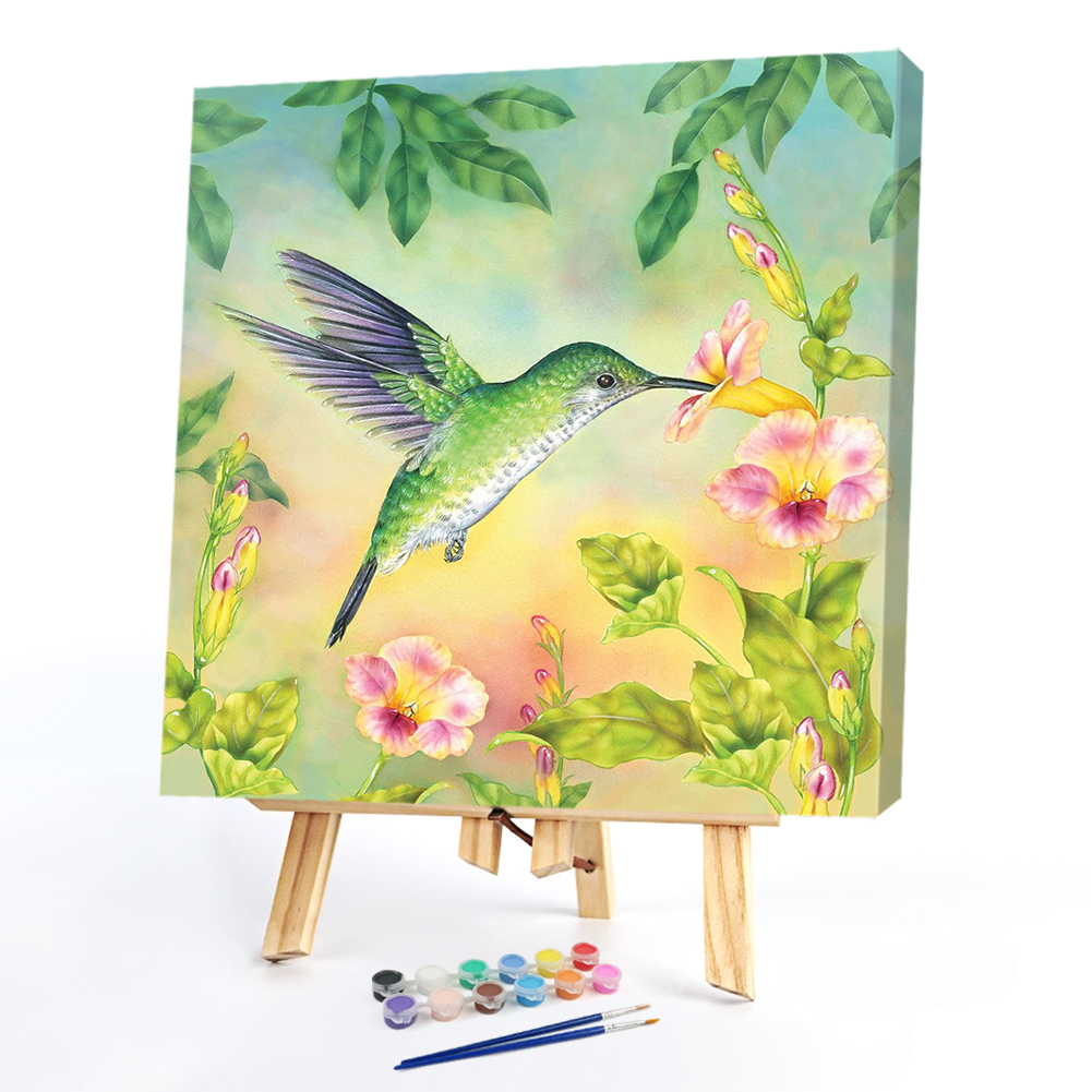 

40*40CM - Paint By Numbers - Hummingbird Narcissus, 501 Original