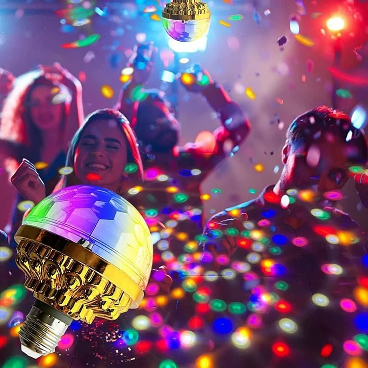 Colorful Rotating Disco Ball Light