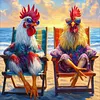 Diamond Painting -DIY Round Drill Leisure Rooster