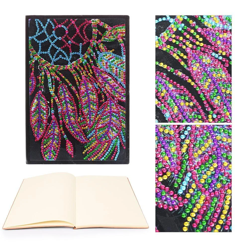 DIY Dreamcatcher Notebook-Diamond Painting - 50 Pages A5 Sketchbook