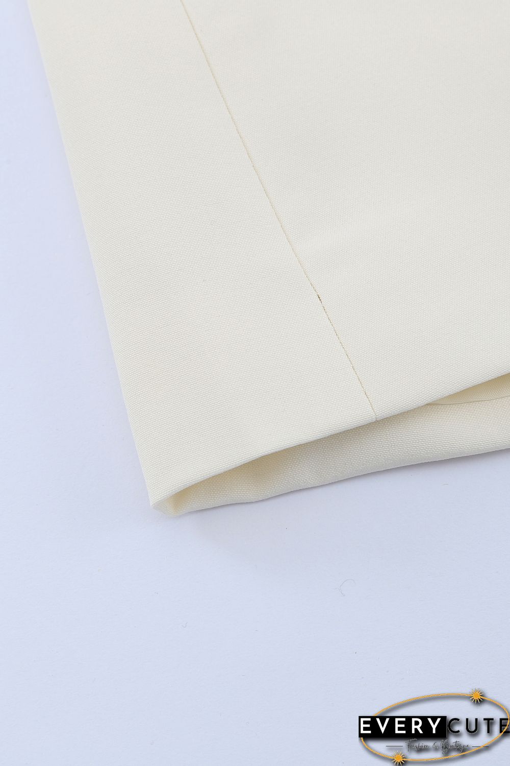 Apricot Turn-Down Collar Buttons Blazer with Pockets