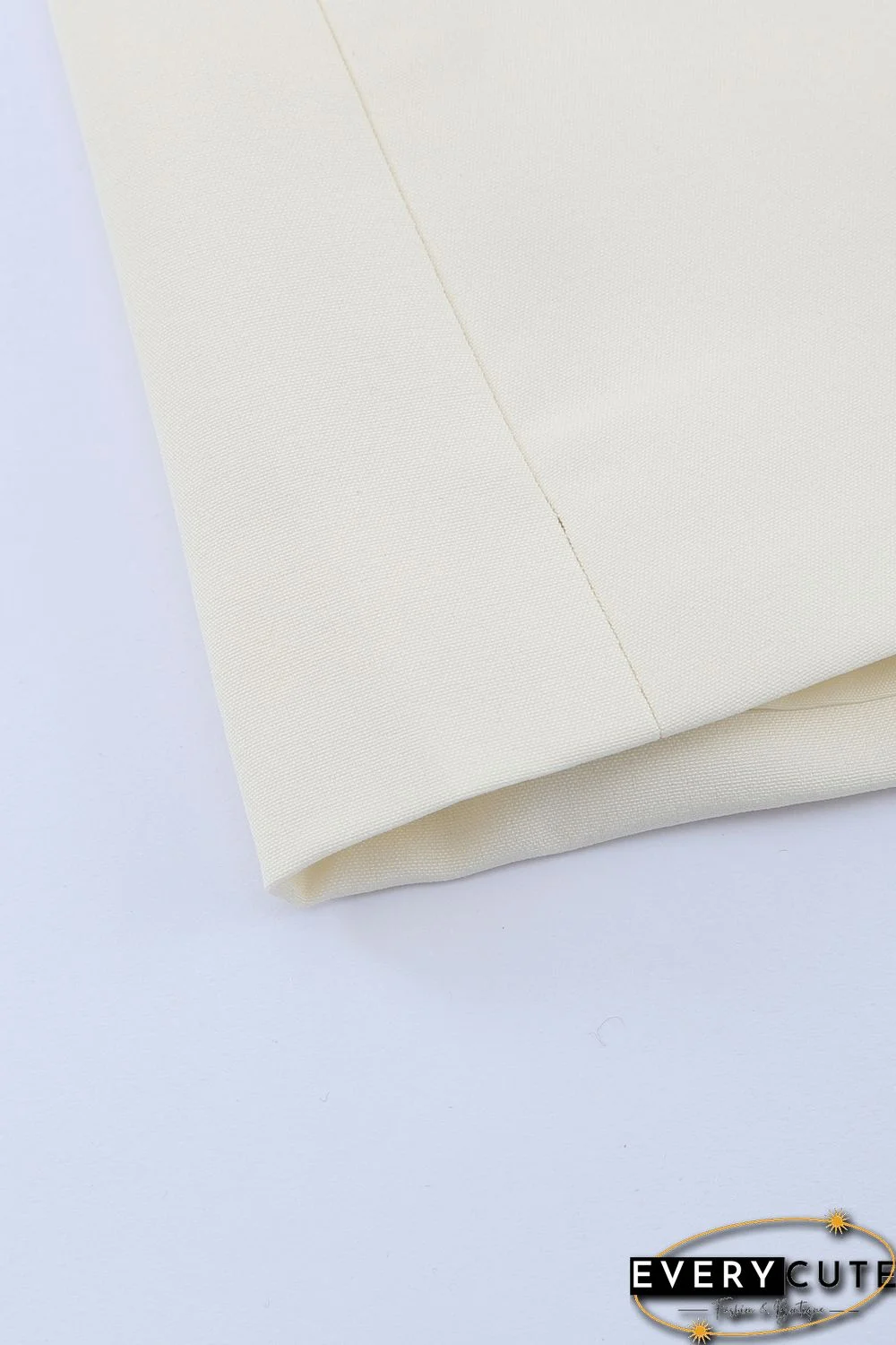 Apricot Turn-Down Collar Buttons Blazer with Pockets