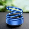 Solar Powered Aroma Diffuser Rotating Suspension Double Ring Car Perfume for Car