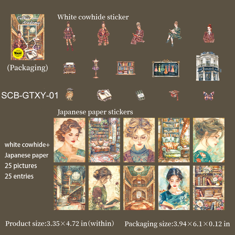 Material Package - Gothic Academy Series Vintage Dark Character Library 
