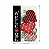 DIY Diamong Painting Double Sided Drills Garden Flags Outdoor Decor Holiday Garden Decorations Kit(Welcome Heart)