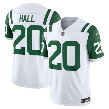 Men's New York Jets Breece Hall  White Classic Alternate Vapor F.U.S.E. Limited Jersey