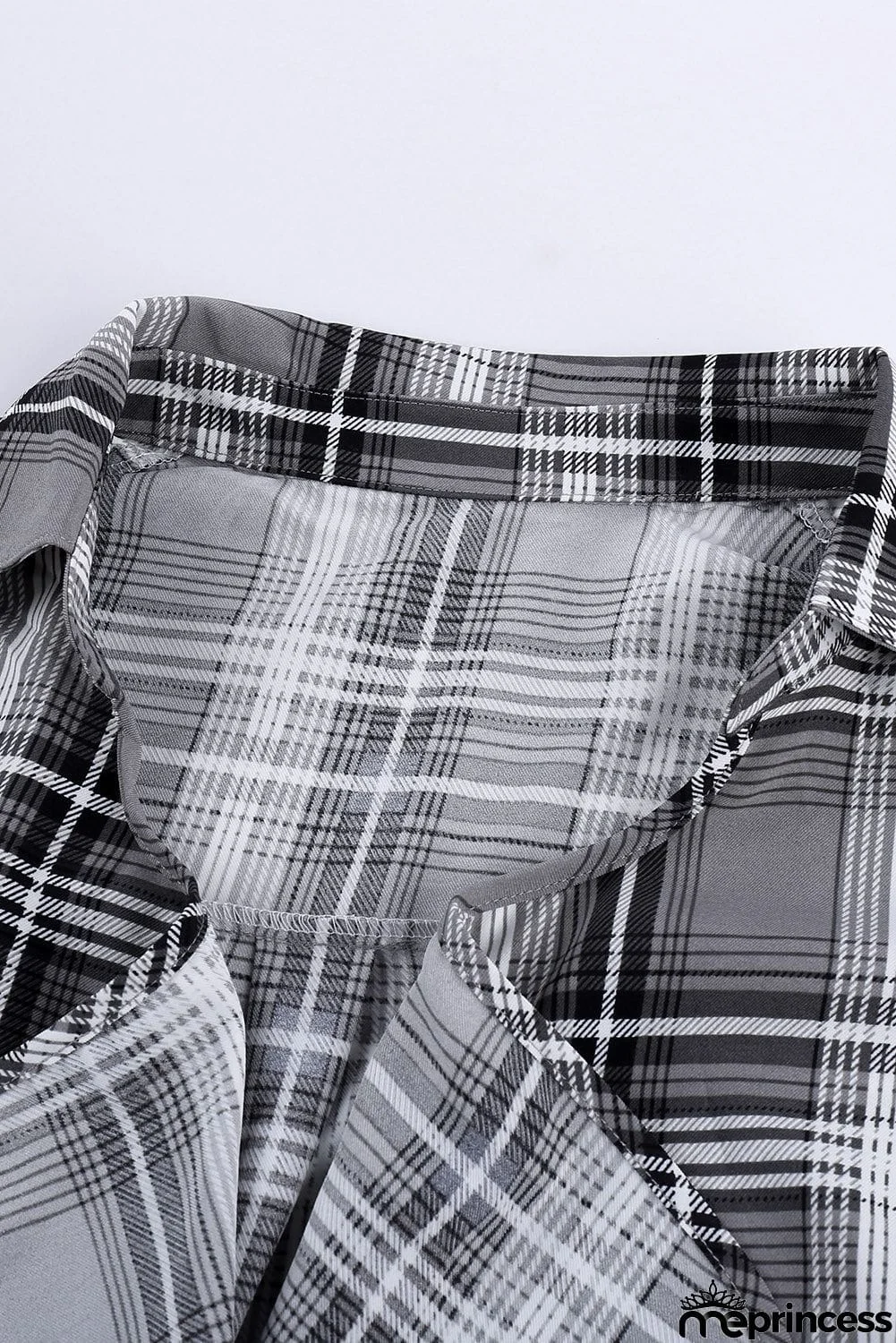 Plaid Drape Cardigan