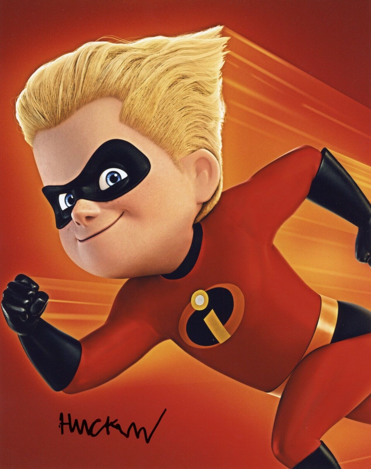 ~~ HUCK MILNER Authentic Hand-Signed INCREDIBLES 2 - Dash