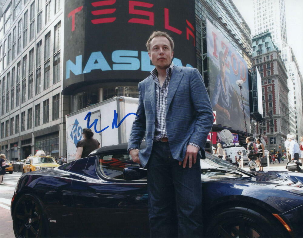 ELON MUSK SIGNED AUTOGRAPH 11X14 Photo Poster painting - SPACEX & TESLA BILLIONAIRE FOUNDER ACOA