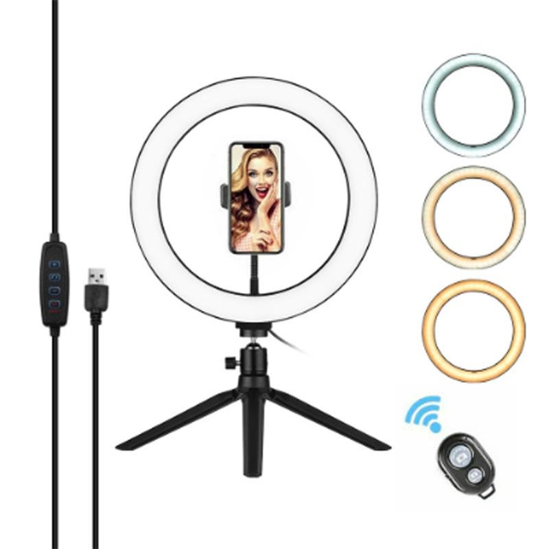 10" Ring Light With Tripod Selfie Ring With Stand 、14413221362536236236、sdecorshop