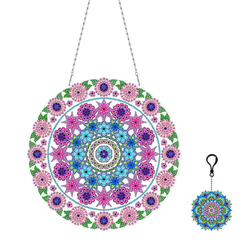 

Mandala Wreath with Keychain & Lamp Belt - 5D DIY Craft Pendant - 28*28CM, 501 Original