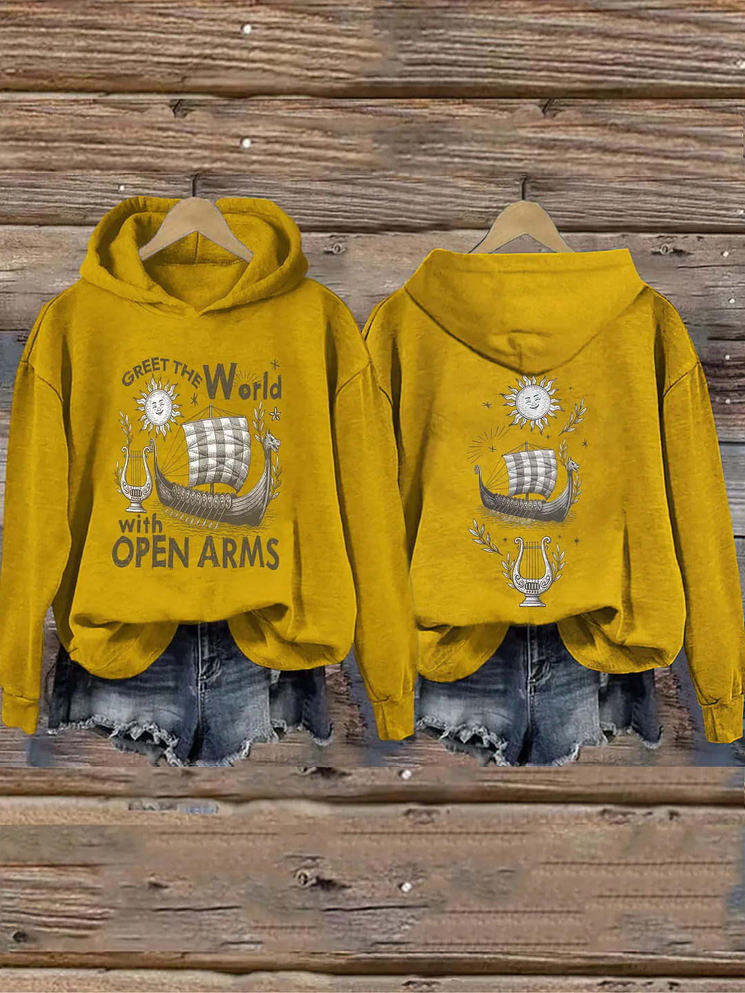 Greet the World With Open Arms Hoodie