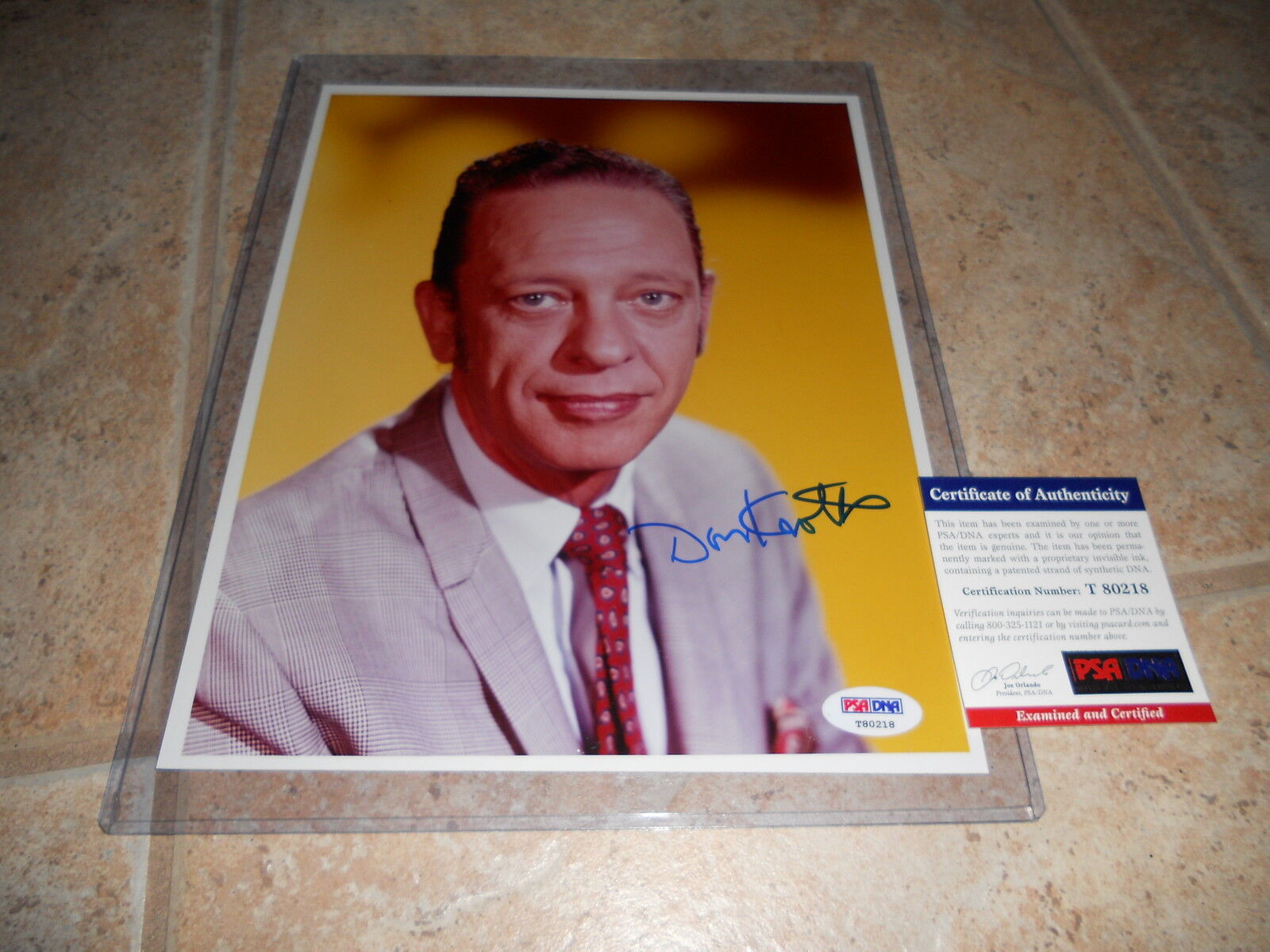 Don Knotts Andy Griffith Show Barney Fife 8x10 Photo Poster painting PSA Certified #7