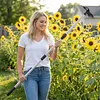 2 in 1 Garden Hoe with Tiller Cultivator Rake Lightweight Hoes Weeding Rake with Long Handle for Fast Grass Removal Cultivating Loosen Soil