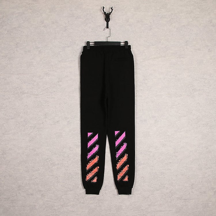 Off White Pants Spring and Autumn Color Gradient Trousers for Men and Women