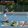 [US Local Warehouse] 22ft Telescopic Peak Ball Posts with Wheels Movable Net Posts Frame Pickleball Training Netting for Indoor & Outdoor Courts