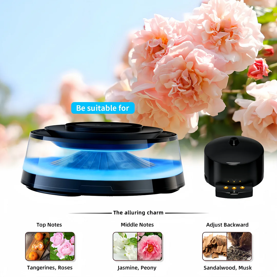 Wireless magnetic charger Atmosphere light Audio Cloud viewing Car aromatherapy