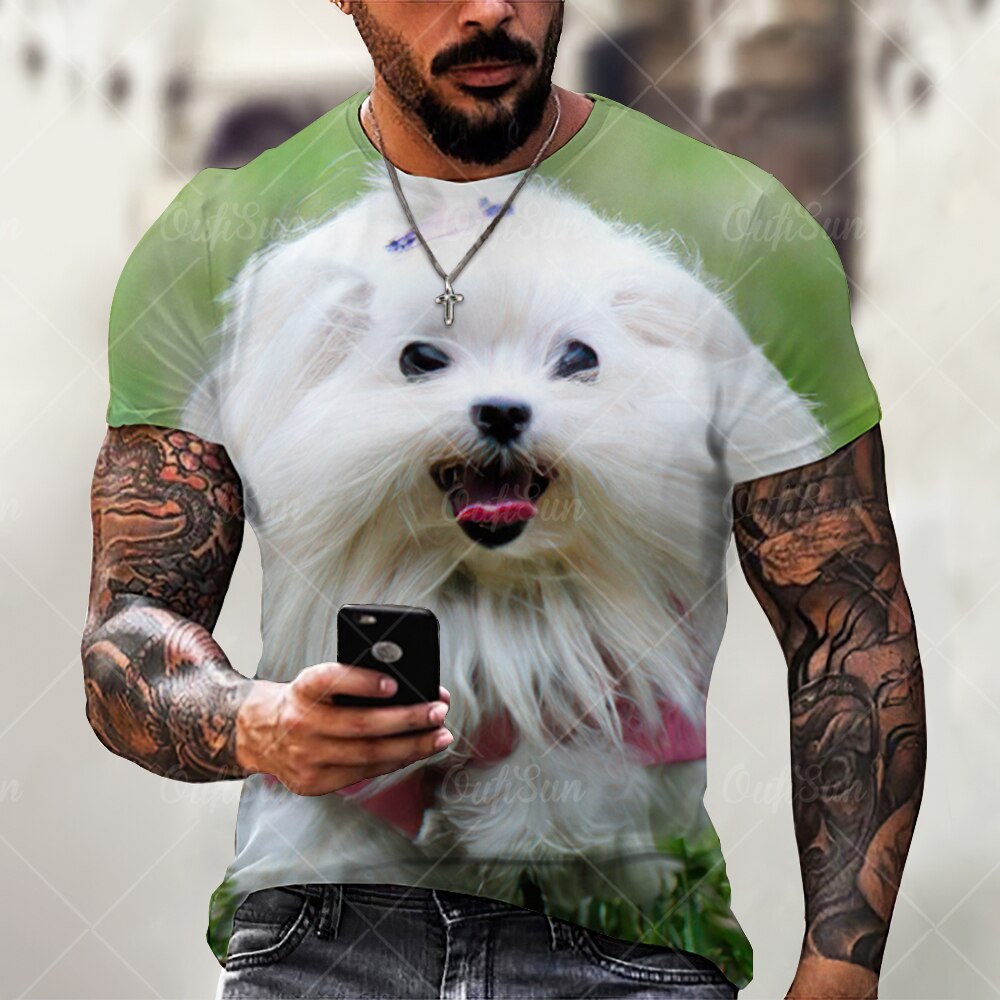 

Dog - 3D Printed Men T Shirt, Xl, 501 Original