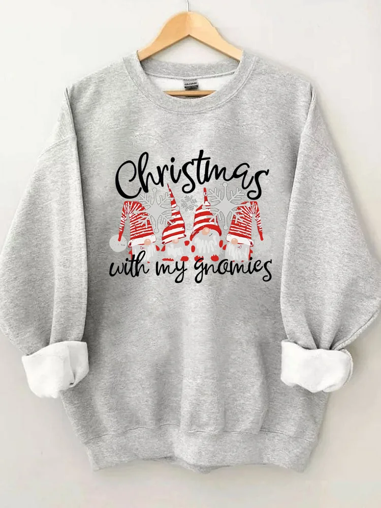 Eagerlys Christmas With My Gnomies Sweatshirt Eagerlys
