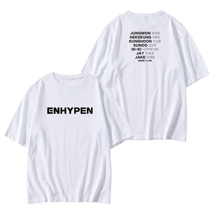 ENHYPEN Name Print T-shirt