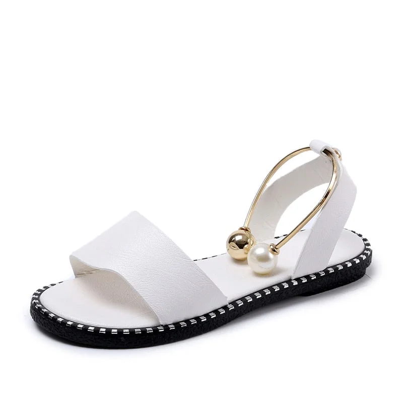 Wholesale Women Sandals PU Leather Sexy Flats Women Shoes 2021 Summer New Designer Pointed Cozy Sandalias Slippers Femme Dress
