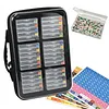 Bo&icirc;te de rangement transparente pour peinture en diamant avec sac &agrave; poign&eacute;e et autocollants, bo&icirc;te de rangement portable pour peinture en diamant, bo&icirc;te de rangement &agrave; perles pour accessoires et outils de peinture en diamant (32 pi&egrave;ces 