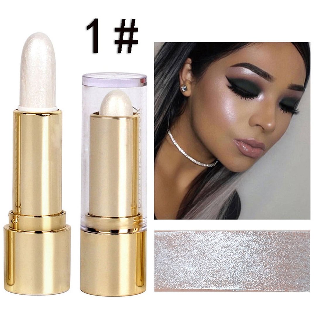 3 Colors 3D Face Brighten Highlighter Bar Cosmetic Face Contour Bronzer Shimmer Highlighter Stick Concealer Cream Makeup Tool