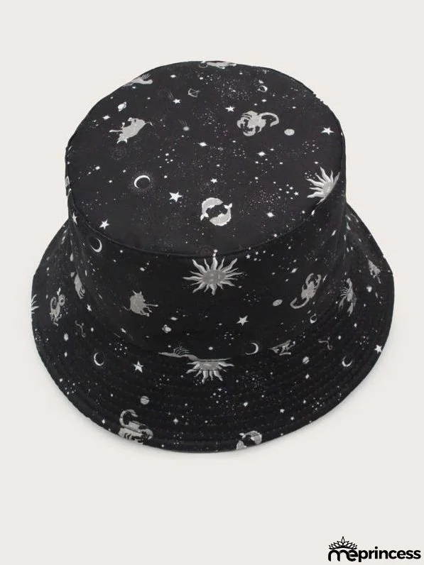 Galaxy Pattern Bucket Hat for Women