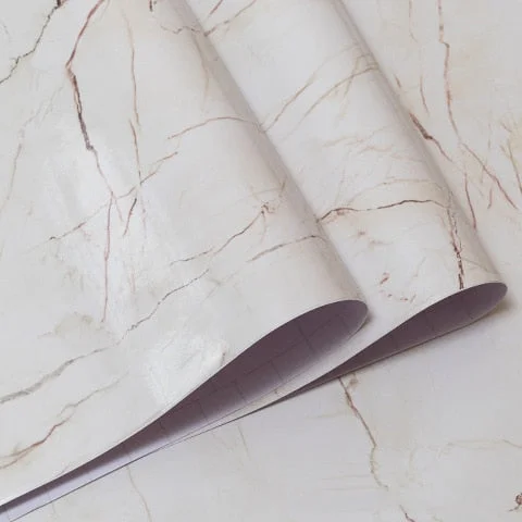 Wall Adhesive Paper Kitchen Wallpaper Waterproof Marble Film Self Adhesive Wallpaper For Modern Wall Self-Adhesive Vinyl Sticker