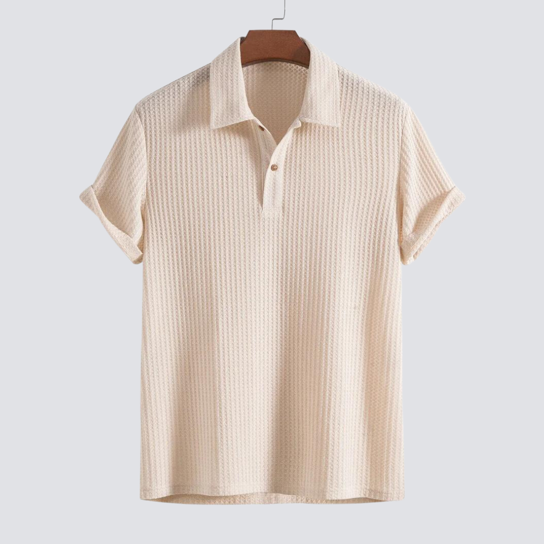 Lorenzo Waffle Knit Polo