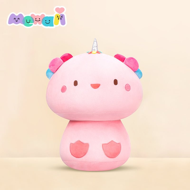 Doudou Champignon Reine Axolotl Rose Jouet En Peluche Animaux Oreiller Peluche Pour Fille