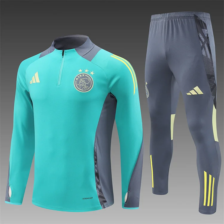 2024-25 Ajax green half-zip training jersey