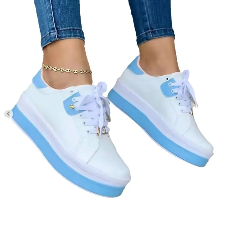 Breakj Breakj 2025 Summer Round Head Four Seasons New Pine Cream Bottom Black And White Double Tie With Casual Sports Women's Single Shoes