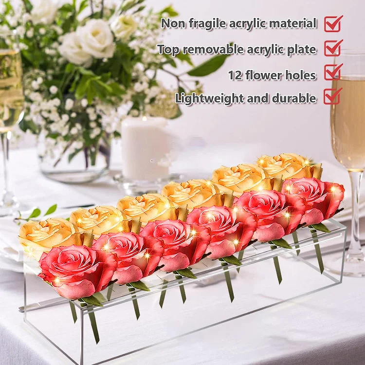 🔥BIG SALE - 50% OFF🔥Clear Acrylic Flower Vase💓Mother's Day Gift (Buy 3 Free Shipping)