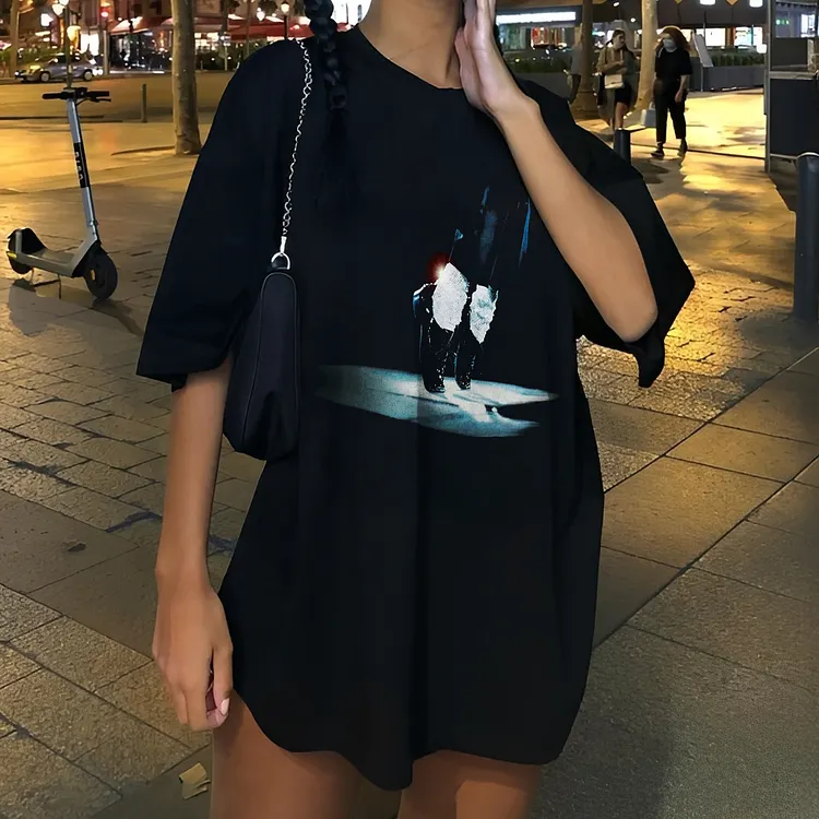 MJ Dance Pose Graphic Printed Women's T-shirt