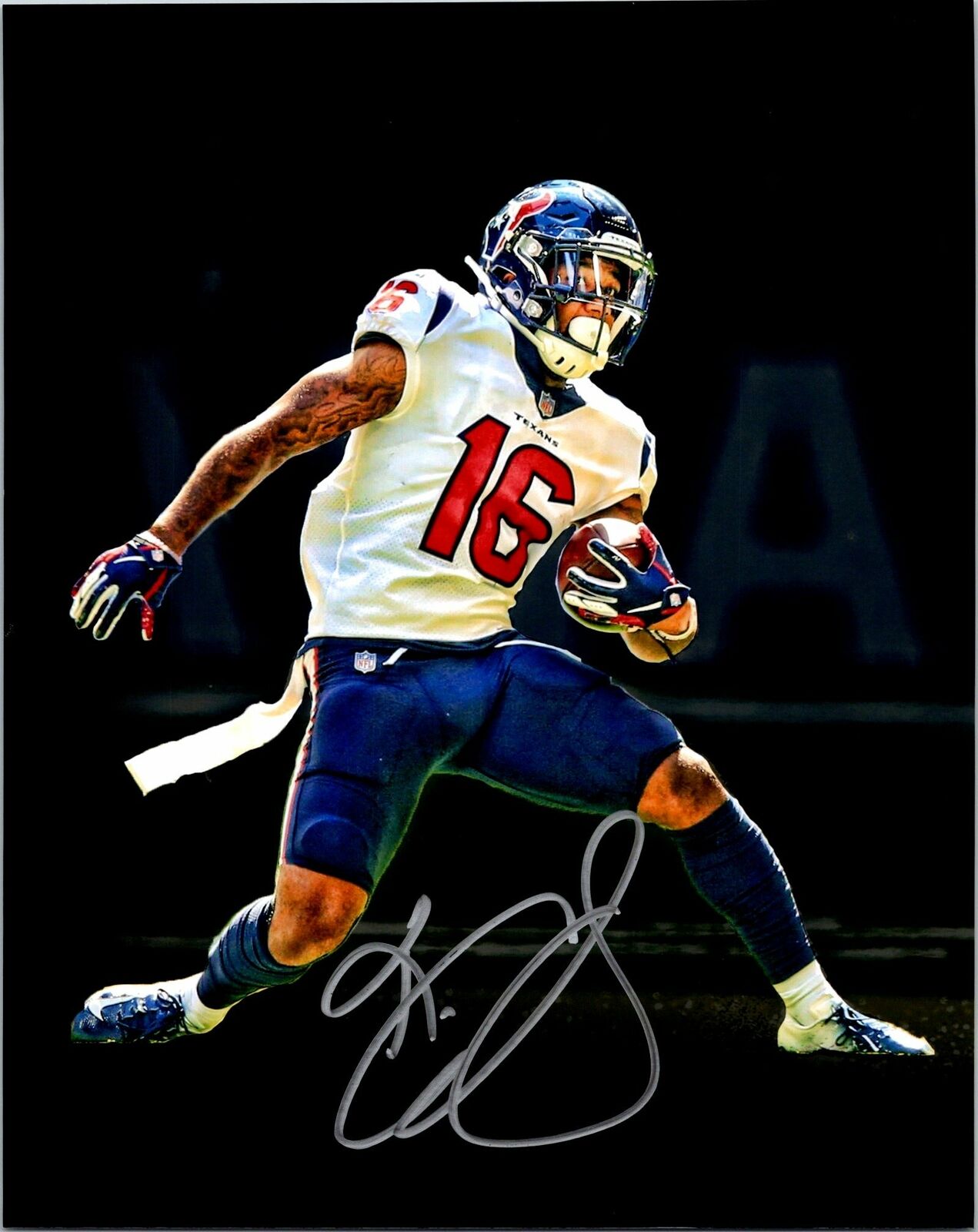 Keke Coutee Signed 8x10 Photo Poster painting Houston Texans Autographed NFL AWM COA