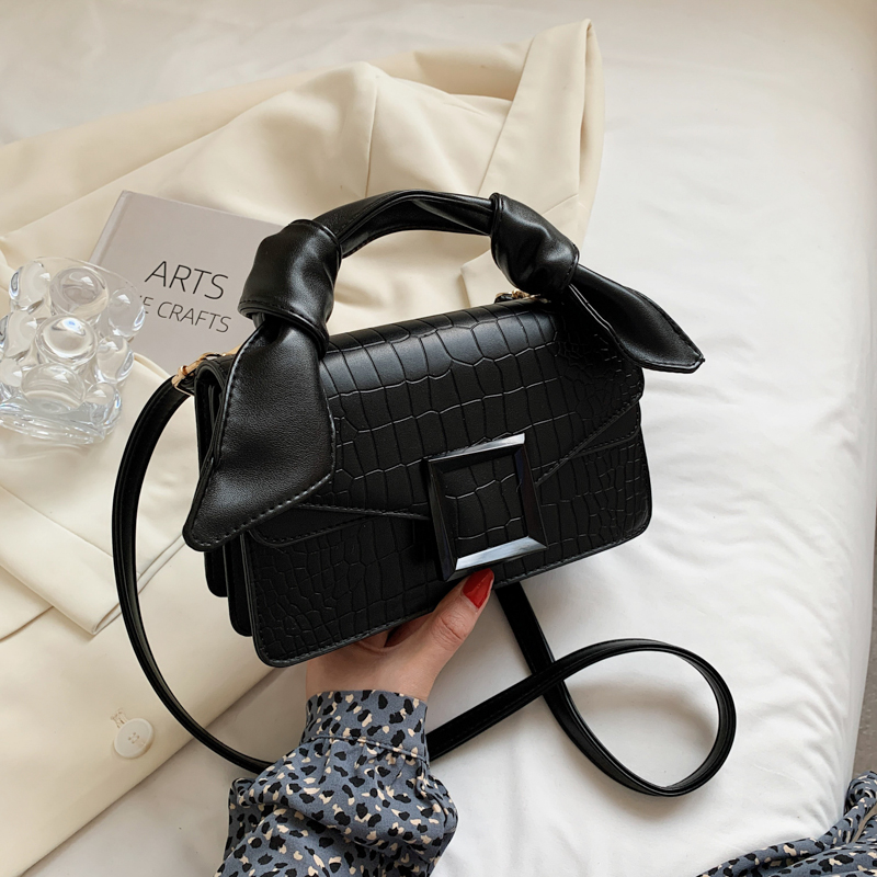 Luckrushonline Texture Pu Small Bag Women Stone Pattern Square Flap Shoulder Crossbody  Bags Autumn New Ladies Casual All-match Handbags back to school Bags