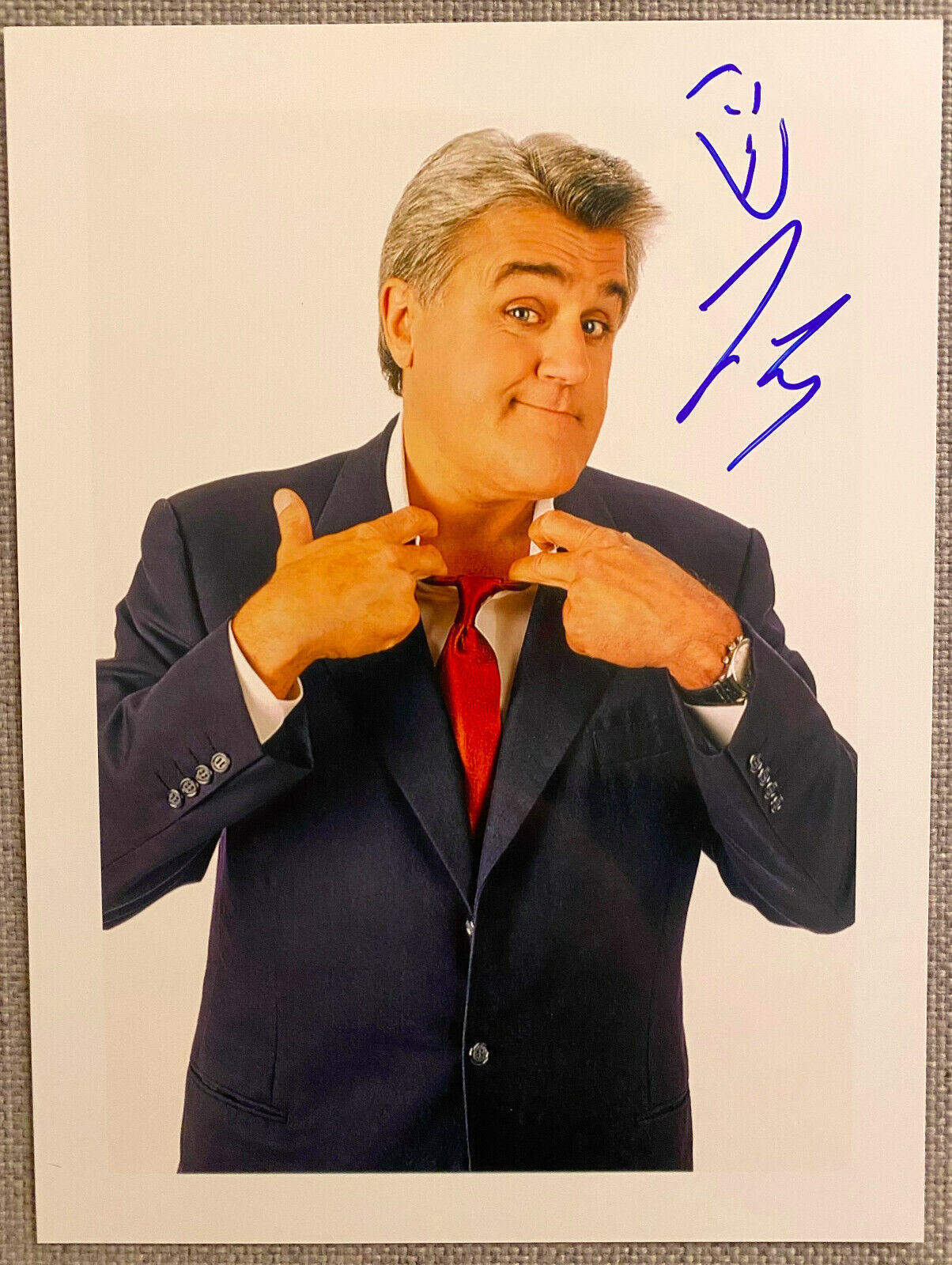 Jay Leno Signed In-Person 6x8 Color Photo Poster painting TONIGHT SHOW -- Authentic, Comedy